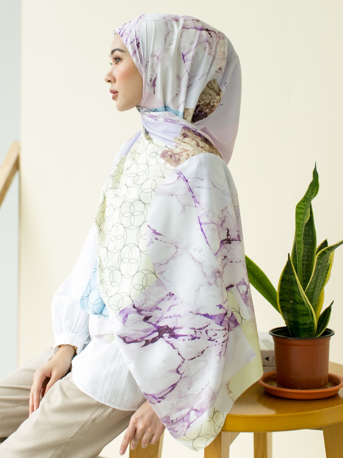 MARBLE in CHARMING (LONG SHAWL)